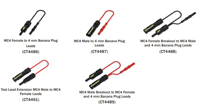 Cal Test Electronics CT44x Photovoltaic Test Lead Kit & Accessories
